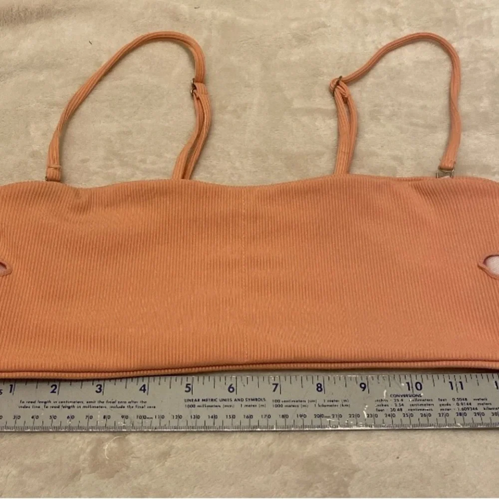 Zaful Peach Bikini Top